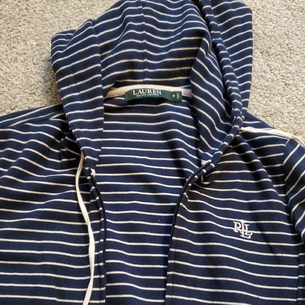 Ralph Lauren Navy and White Striped Jacket